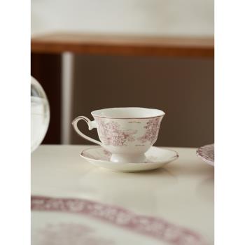 肆月 法式復古宮廷咖啡杯ins精緻高檔套裝家用輕奢杯碟杯子拿鐵杯