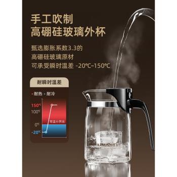金灶飄逸杯泡茶壺沖茶器耐熱玻璃茶杯茶水分離過濾花茶壺茶具家用