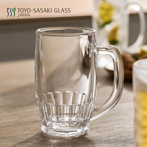 日本進口啤酒杯東洋佐佐木磨砂冰川玻璃杯帶把手水杯精釀扎啤杯子|酒杯