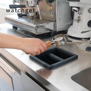 watchget咖啡粉渣盒 嵌入式咖啡機吧臺廢渣桶 無底敲渣桶商用呂梟