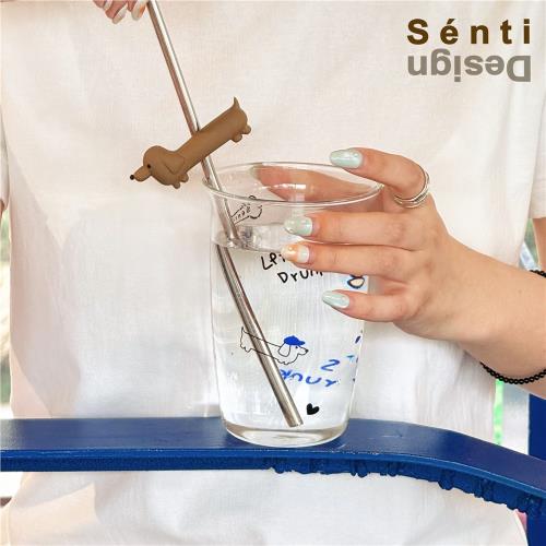 Sénti《Water doggy》DonDon藝術玻璃水杯高硼硅啤酒果汁咖啡杯