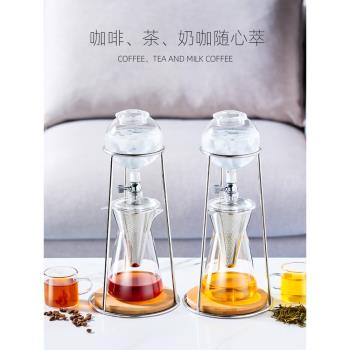 冷水壺玻璃水壺家用耐高溫加厚涼白開水杯套裝冰滴冷萃咖啡涼水壺
