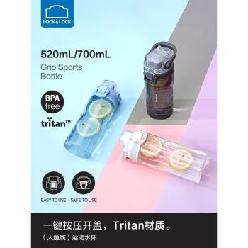 樂扣樂扣Tritan學生男士運動水杯