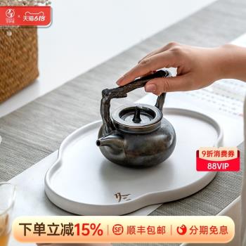 萬仟堂茶壺泡茶家用陶瓷茶壺煮茶壺泡茶百壺功夫茶壺入冬鄉村百壺