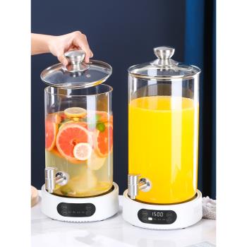 加熱果汁鼎保溫牛奶豆漿機商用果汁飲料桶耐高溫咖啡冷水壺帶龍頭