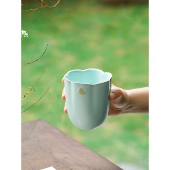 萬仟堂茶杯陶瓷辦公杯水杯家用主人杯子功夫茶具四季杯家用泡茶杯