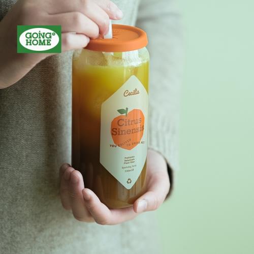 玻璃杯女高顏值自制飲料杯家用耐高溫水杯ins風帶蓋易拉罐吸管杯