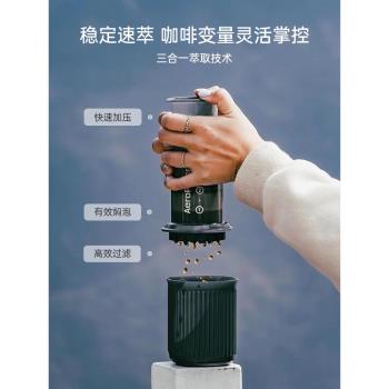 Aeropress愛樂壓go戶外便攜式手壓濃縮咖啡萃取機旅行手沖咖啡壺