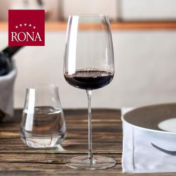 捷克RONA洛娜進口酒具水晶紅酒杯高腳波爾多葡萄酒杯子家用杯子