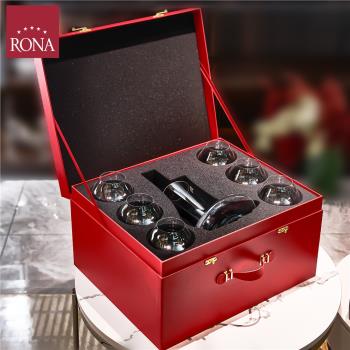 Rona洛娜進口紅酒杯勃艮第葡萄酒杯醒酒器套裝禮盒gifts送禮酒具