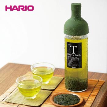 日本HARIO冷萃冷泡茶壺帶濾網冰釀水果茶壺玻璃冷水壺張靜初同款