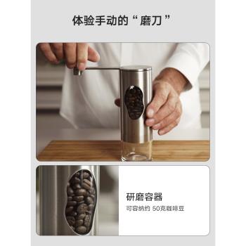 利快手搖咖啡磨豆機器具手動研磨機手沖機家用手磨咖啡豆磨粉器