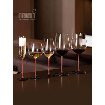 RIEDEL紅領結 醴鐸力多黑領結紅桿波爾多黑皮諾香檳水晶酒杯禮盒