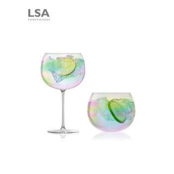 英國LSA 玻璃紅酒杯高腳杯葡萄酒杯水晶杯子雞尾酒杯創意不倒翁杯