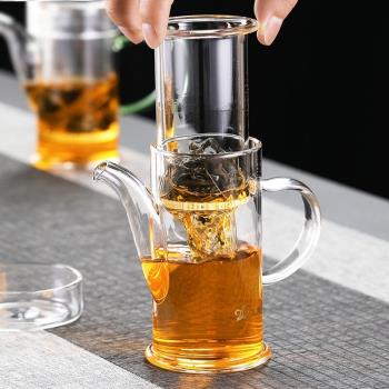 玉蘭香加厚玻璃茶具泡茶壺紅茶綠茶泡茶器家用沖茶壺辦公室簡約功