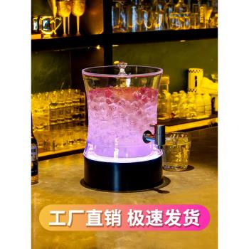 發光酒炮餐吧酒吧KTV專用酒炮啤酒桶帶龍頭LED網紅扎啤可樂桶商用