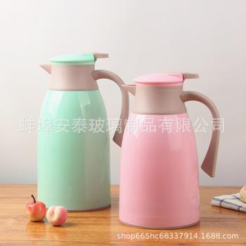 家用大容量保溫壺玻璃內膽熱水壺歐式咖啡壺開業活動新品可印
