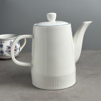 i go home水壺手沖咖啡壺陶瓷簡約歐式早餐器具茶壺商用水具7260