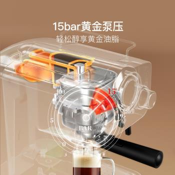 網易嚴選意式咖啡機家用小型全半自動濃縮壓力萃取咖啡機