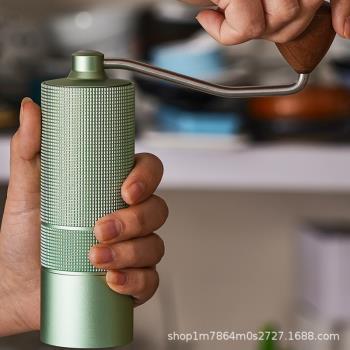 手搖磨豆機咖啡豆研磨機便攜咖啡機家用磨粉機CNC不銹鋼磨芯