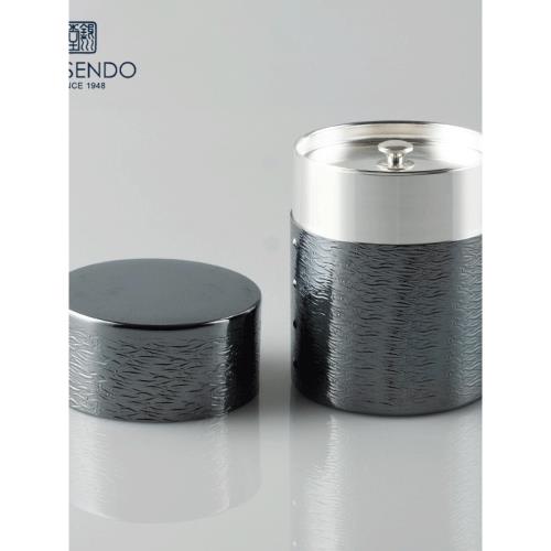 銀茶葉罐GINSENDO銀川堂手工便攜茶葉罐旅行茶罐密封茶罐日式復古