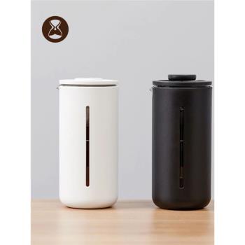 泰摩 小U法壓壺 法式家用耐熱玻璃咖啡機 手沖過濾咖啡器具 450ML