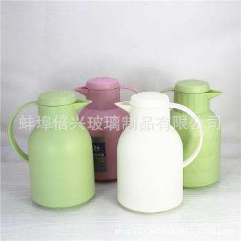 保溫壺按壓式玻璃內膽保溫瓶歐式熱水瓶家用大容量暖水壺禮品