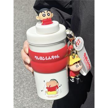 蠟筆小新保冷保溫杯可愛男女生茶水分離不銹鋼學生泡茶便攜水杯子