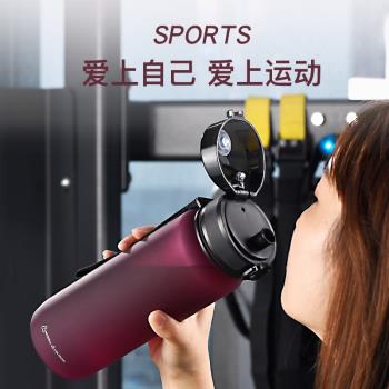 兒童水杯男女中小學生上學專用便攜戶外運動水壺夏天防摔塑膠杯子