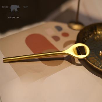 北歐風創意開瓶器黃銅金色起瓶器啤酒啟瓶器個性開瓶蓋裝飾開瓶器