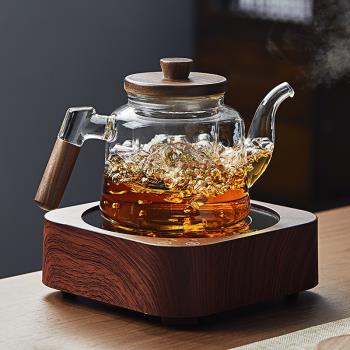 煮茶壺玻璃電陶爐燒水壺煮茶器大容量泡茶壺家用中式耐高溫壺套裝
