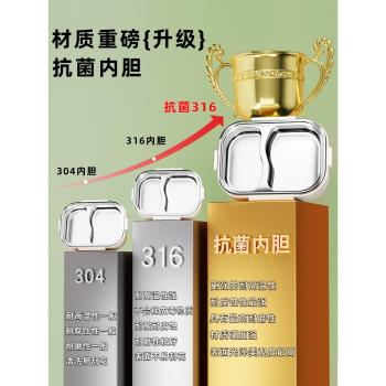 飯盒上班族2025新款飯盒食堂打飯專用便攜便當盒餐盒學生上學專用