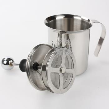 奶泡器手動雙層咖啡加厚不銹鋼