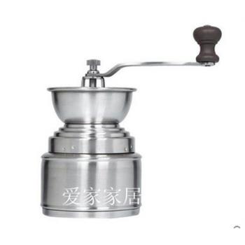 304不銹鋼磨豆機手搖咖啡豆研磨機手動家用芝麻研磨器 磨米機小號