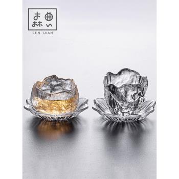 功夫玻璃日式品茗喝茶主人杯單杯