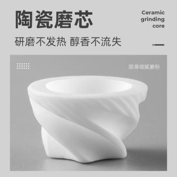 咖啡豆研磨機家用手搖磨t豆機不銹鋼小型手動研磨器手磨咖啡機