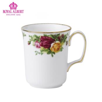 Royal Albert皇家阿爾伯特老鎮玫瑰骨瓷敞口馬克杯歐式杯子茶杯
