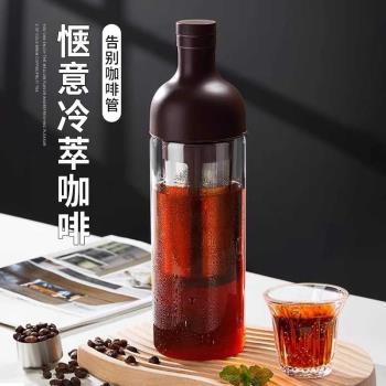 冷萃咖啡壺玻璃家用玻璃冷泡壺果汁果茶冷萃瓶冰滴咖啡器具冷萃杯