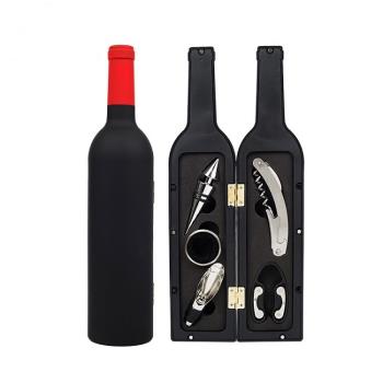 紅酒開瓶器套裝創意酒瓶造型開酒器三件套五件套開酒器橡木桶酒杯