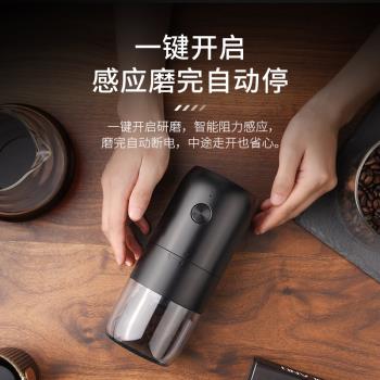 電動磨豆機家用小型手搖咖啡豆研磨機便攜全自動研磨器手磨咖啡機