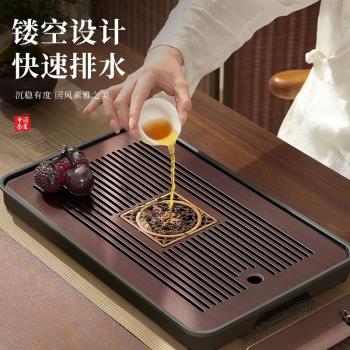 煮茶燒水壺一體茶盤全自動電陶爐家用功夫茶具套裝高檔小型泡茶臺