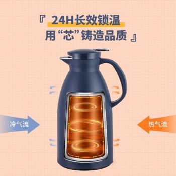 高硼矽玻璃紅膽真空保溫壺酒店商用保溫瓶暖壺家用熱水瓶咖啡壺
