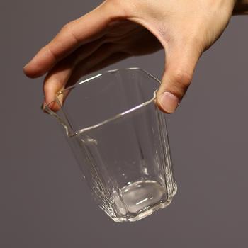 手作玻璃公道杯高硼矽茶海四方鷹嘴耐熱水杯個性創意透明分茶器