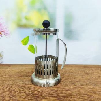 玻璃沖茶器茶水分離濾壓壺咖啡法壓壺耐高溫不銹鋼濾網泡茶壺家用