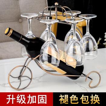 紅酒杯套裝家用6只水晶杯葡萄醒酒器歐式創意玻璃高腳杯奢華酒具