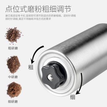 手磨咖啡機家用小型便攜手搖動不銹鋼磨芯沖咖啡器具咖啡豆研磨機