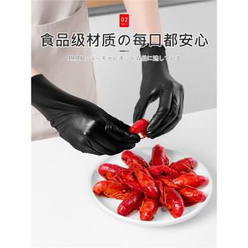 日本一次性的手套食品級專用廚房餐飲加厚耐用pvc丁晴tpe乳膠橡膠