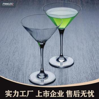 馬天尼雞尾酒三角杯玻璃酒杯水晶高腳杯香檳酒吧杯杯子古典調酒師