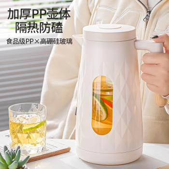 耐高溫冷水壺家用玻璃食品級大容量高硼矽白開冰箱涼水壺家用儲水
