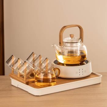 電陶爐煮茶器套裝家用泡茶辦公室小型煮茶壺玻璃燒水茶壺蒸煮茶器